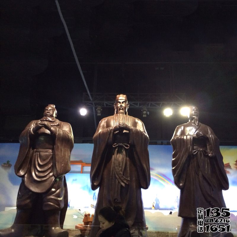 玻璃鋼仿銅景區(qū)大型關公雕塑