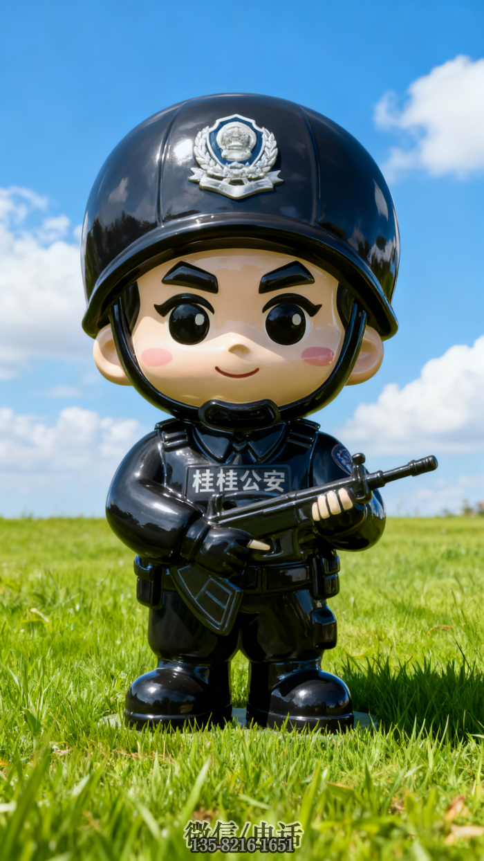 特警雕塑實(shí)拍圖